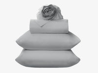 Bamboo sheets gray stacked