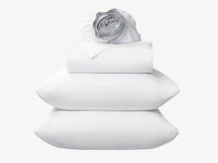 Bamboo sheets white stacked
