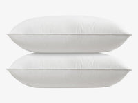 Feather down pillow product stacked