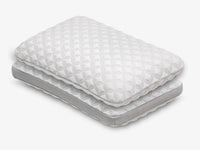 Latex pillows stacked display
