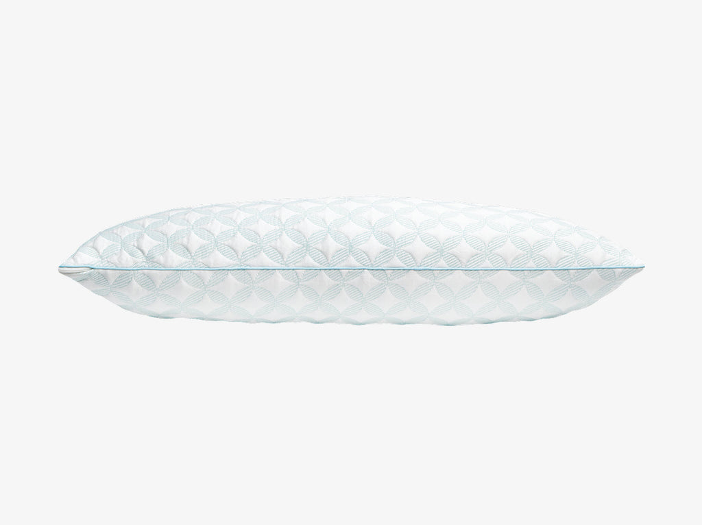 Shredded foam pillow side view
