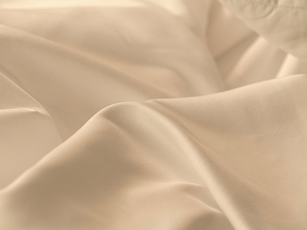 Tencel sheets khaki close-up